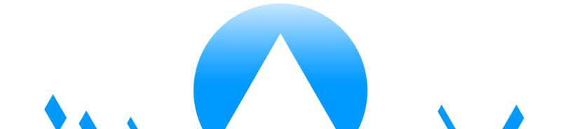 Yetiland Logo zwischen Bergen